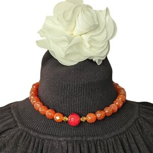 Natural gemstone beads necklace